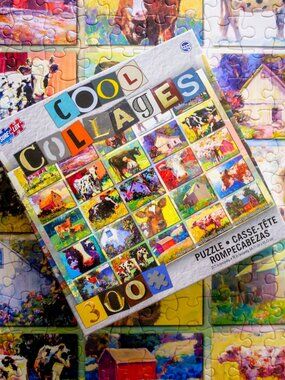 🐄 "Cow Collage" 🐄 300 Piece Jigsaw Puzzle by SureLox